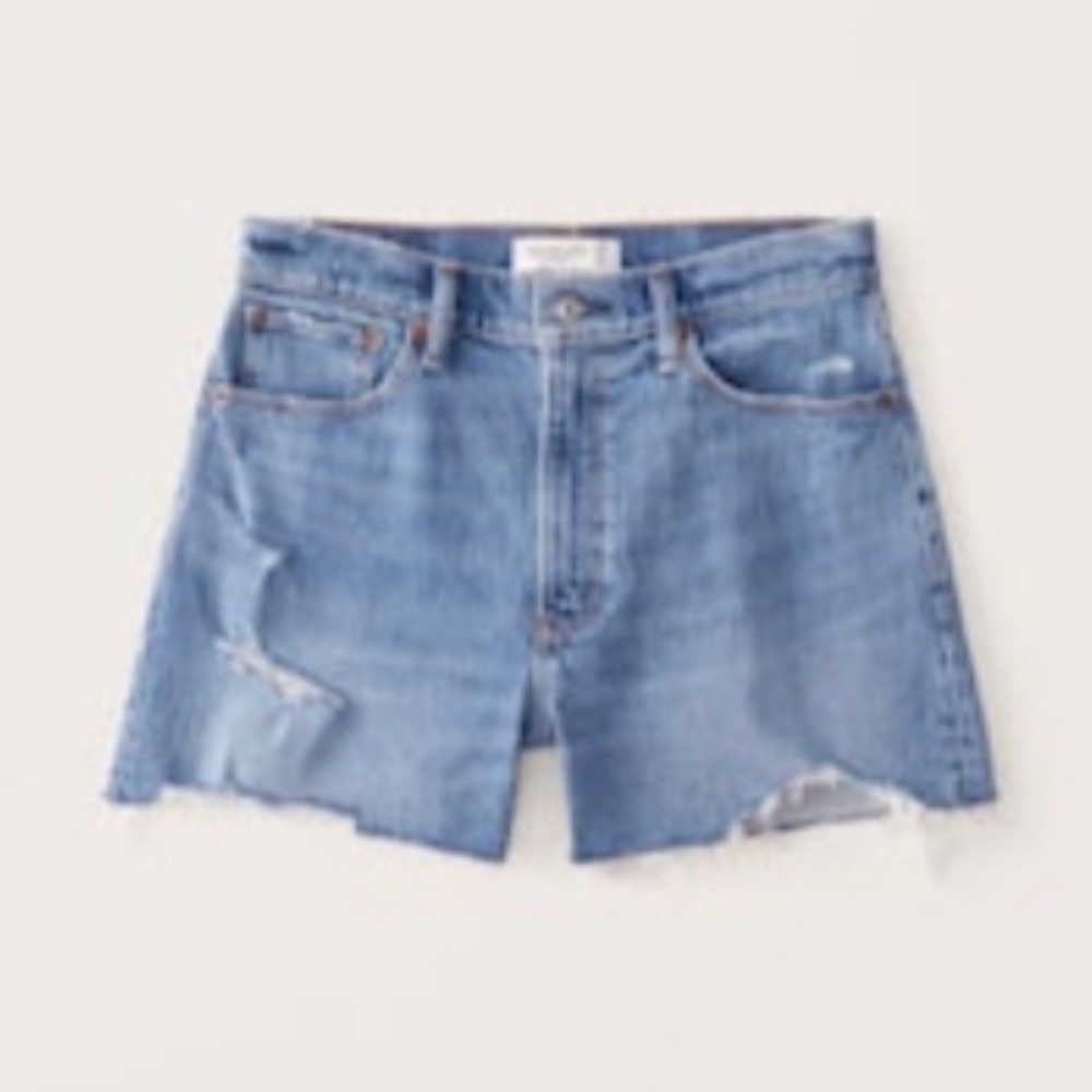 Abercrombie High Rise Curve Love Mom Short, Size 36 NWT